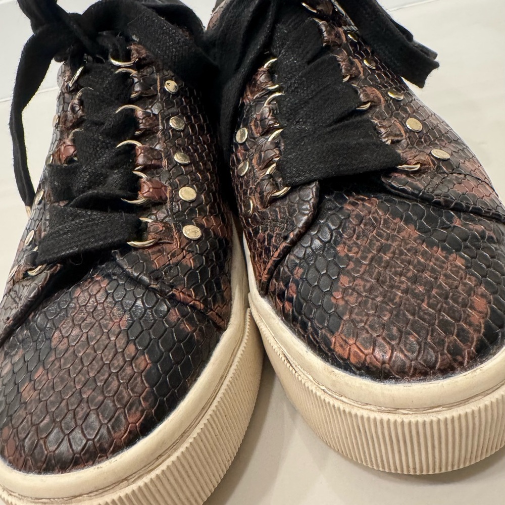 Joie Handan Studded Python Snake Embossed Leather… - image 8